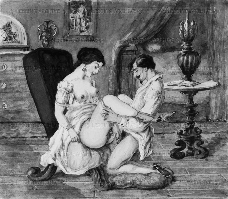 Старинные порнографические рисунки