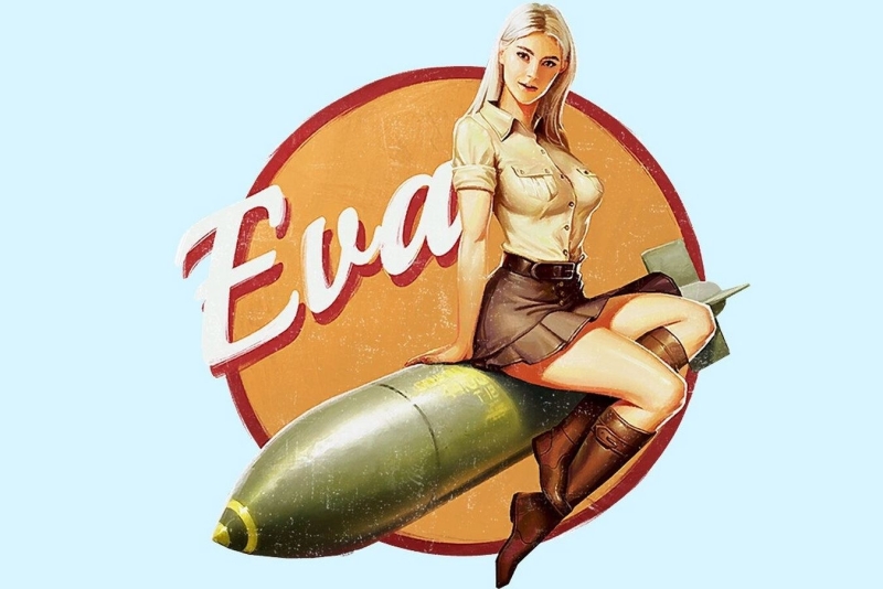 Декаль с Евой Эльфи