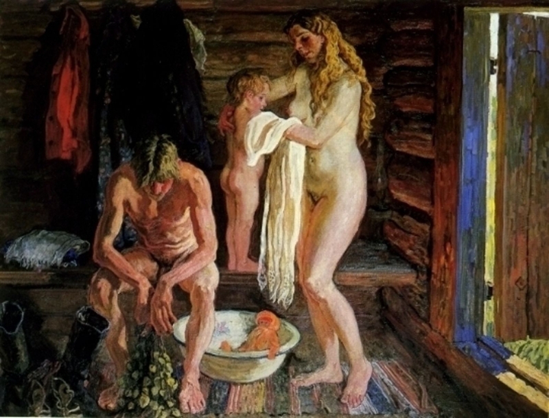 Русская баня в древности